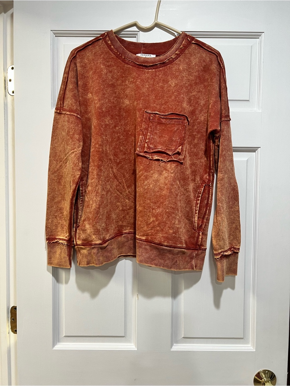 Washed Rust Crewneck Sweatshirt